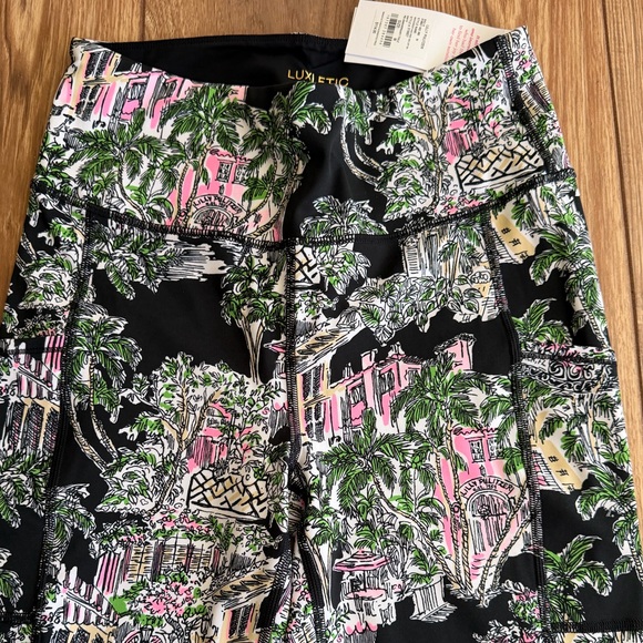 NWT Lilly Pulitzer UPF 50+ Luxletic 24" Weekender High Rise Midi Legging - Picture 10 of 17